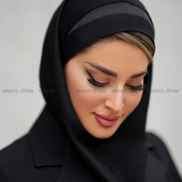 مقنعه اداری تل دار
