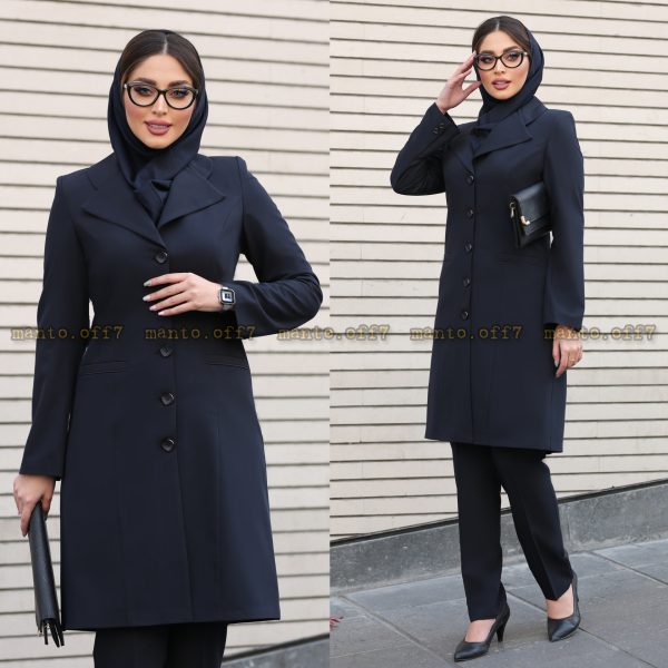مانتو شلوار یقه انگلیسی کد 620
