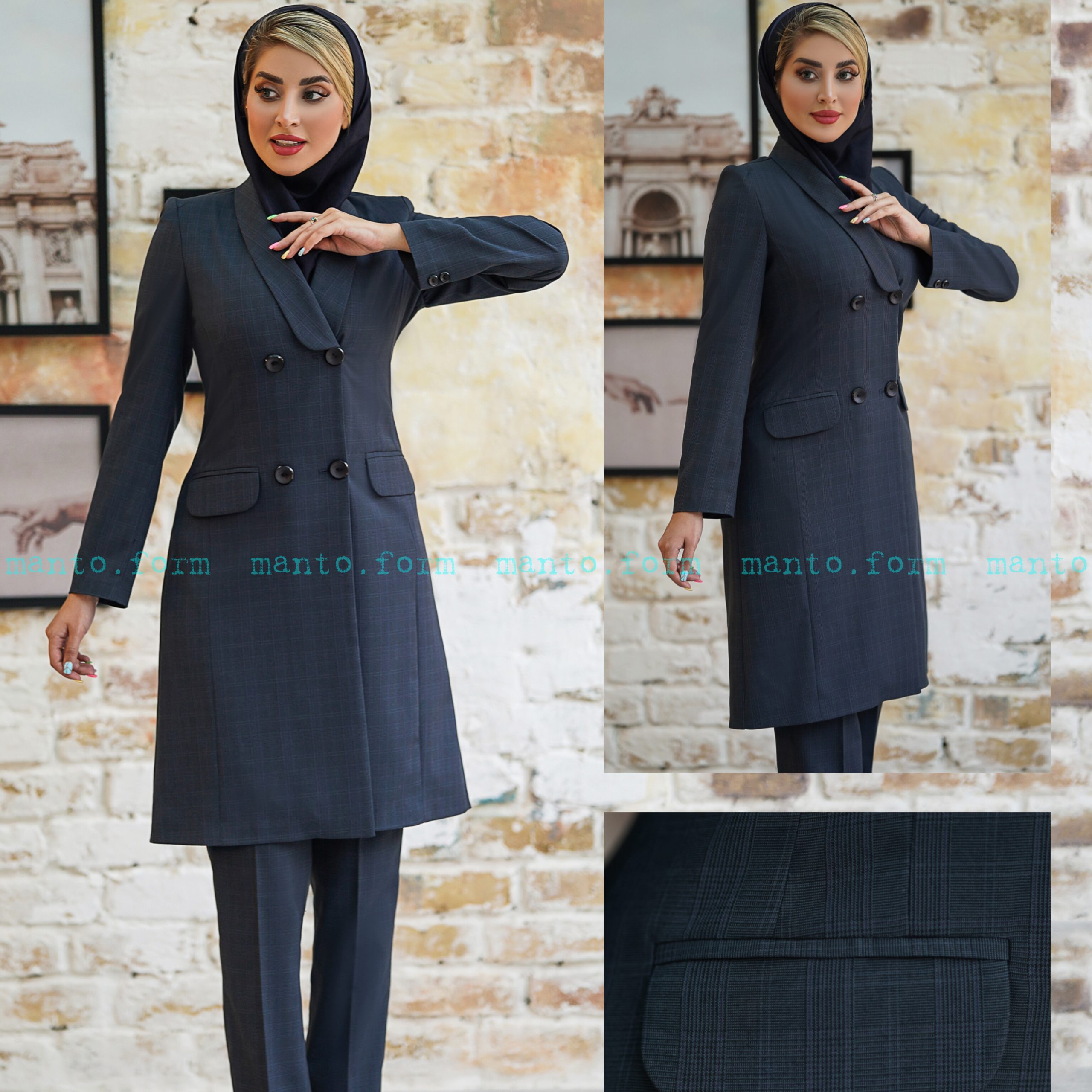 مانتو شلوار اداری کد 630 Image 4