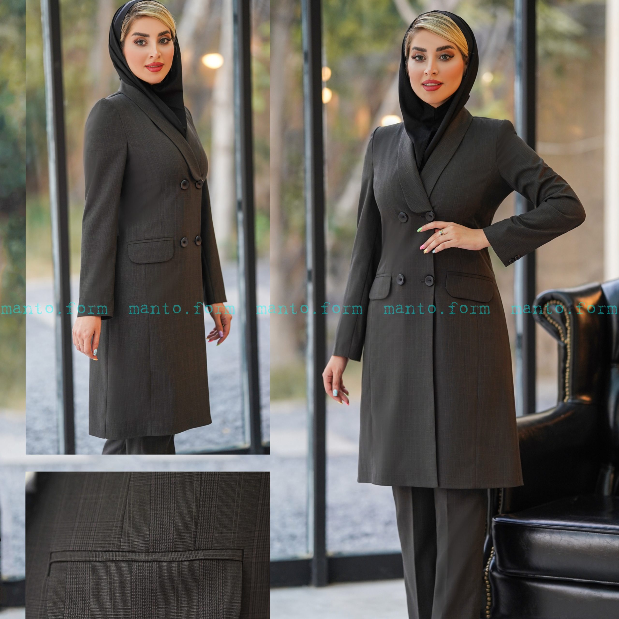 مانتو شلوار اداری کد 630 Image 2