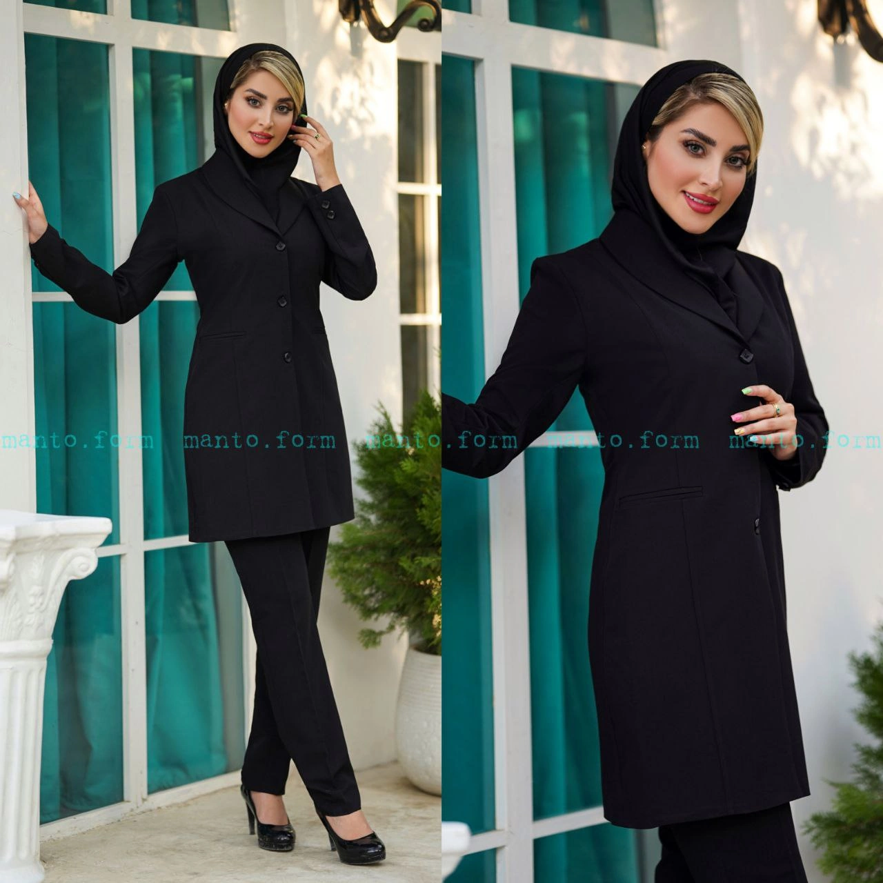 مانتو شلوار کتی کد 730 Image 2