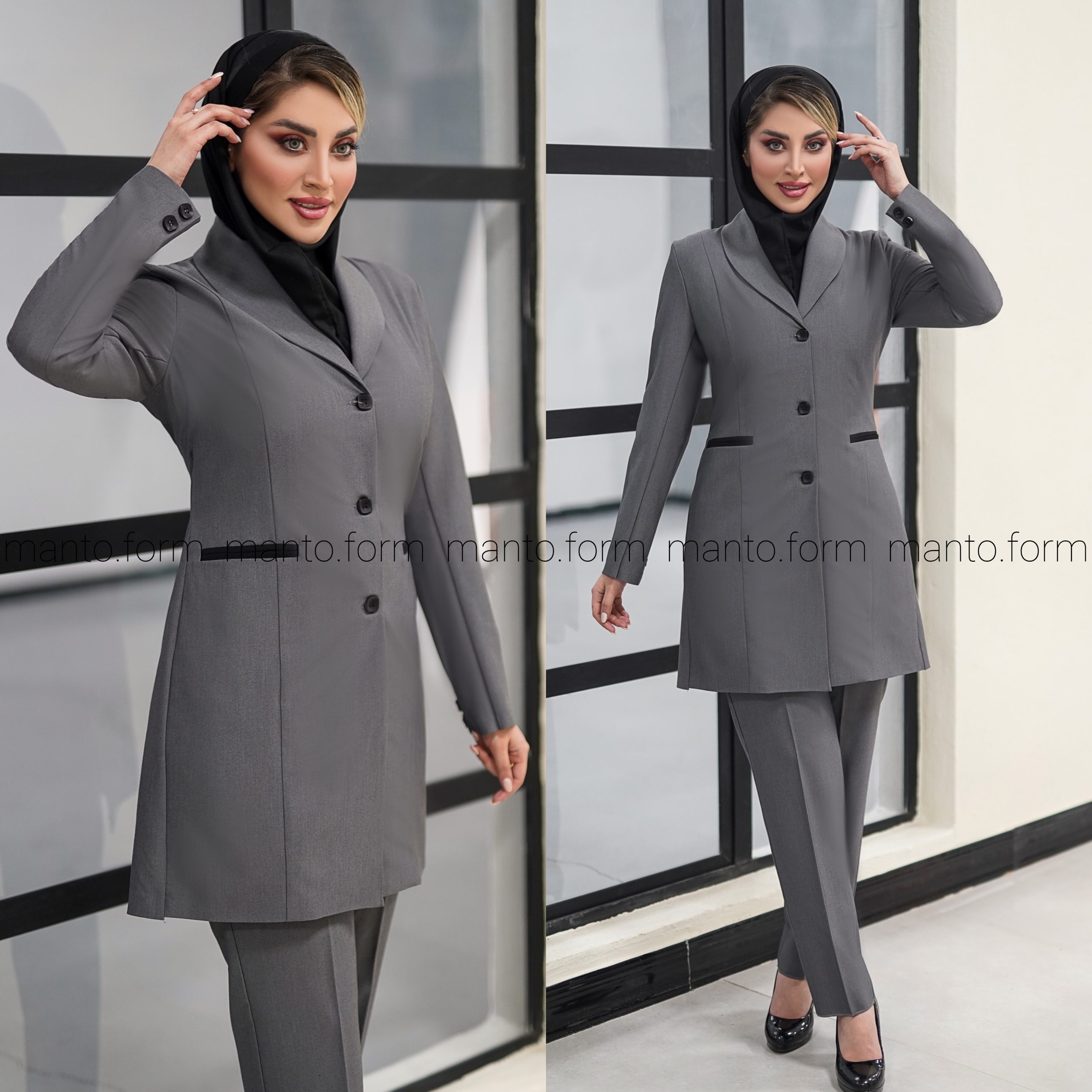 مانتو شلوار کتی کد 730 Image 6