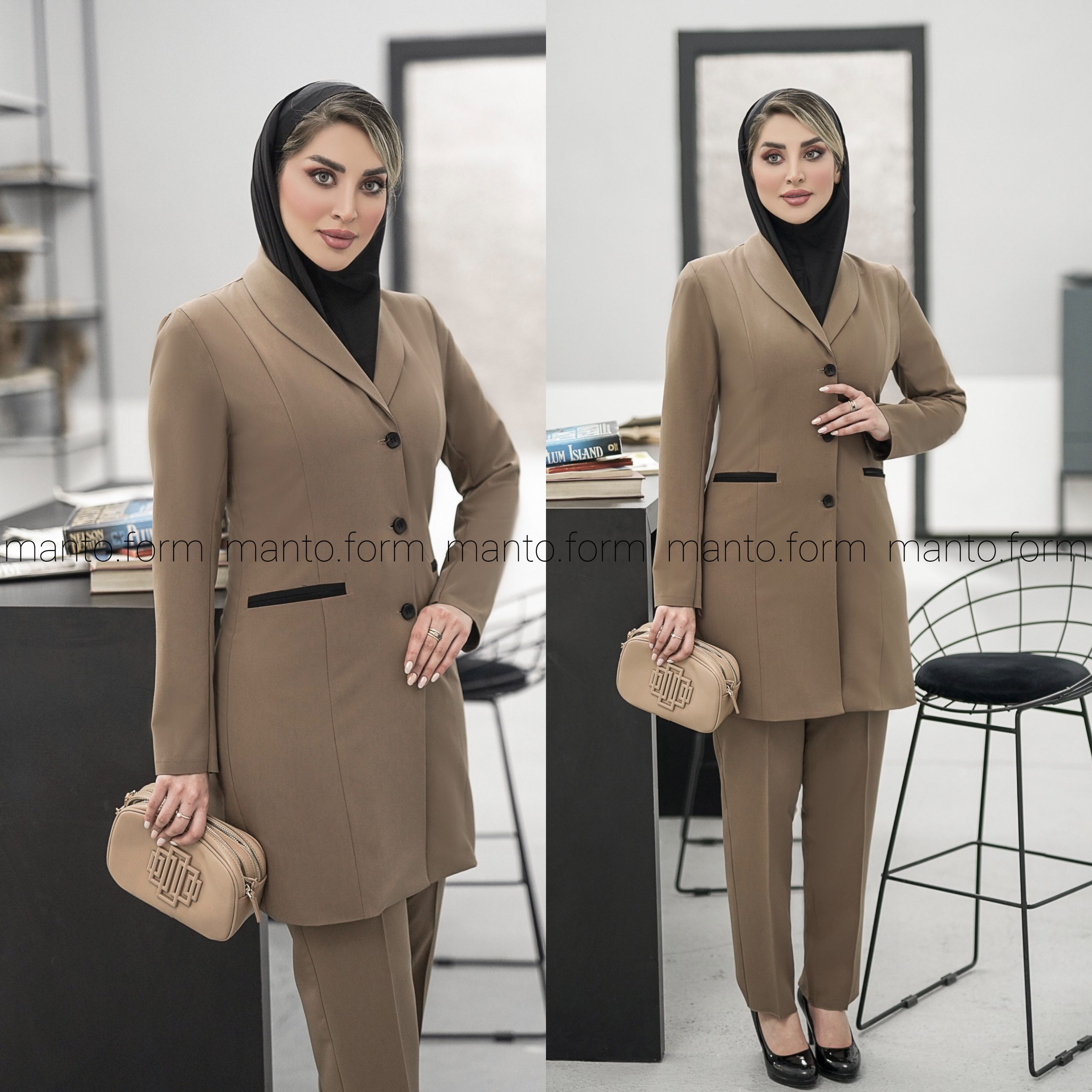 مانتو شلوار کتی کد 730 Image 4