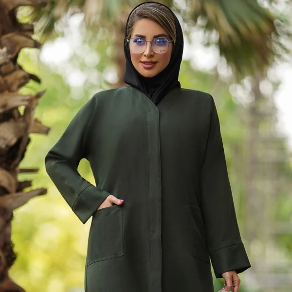 مانتو شانتون آستین کیمونو