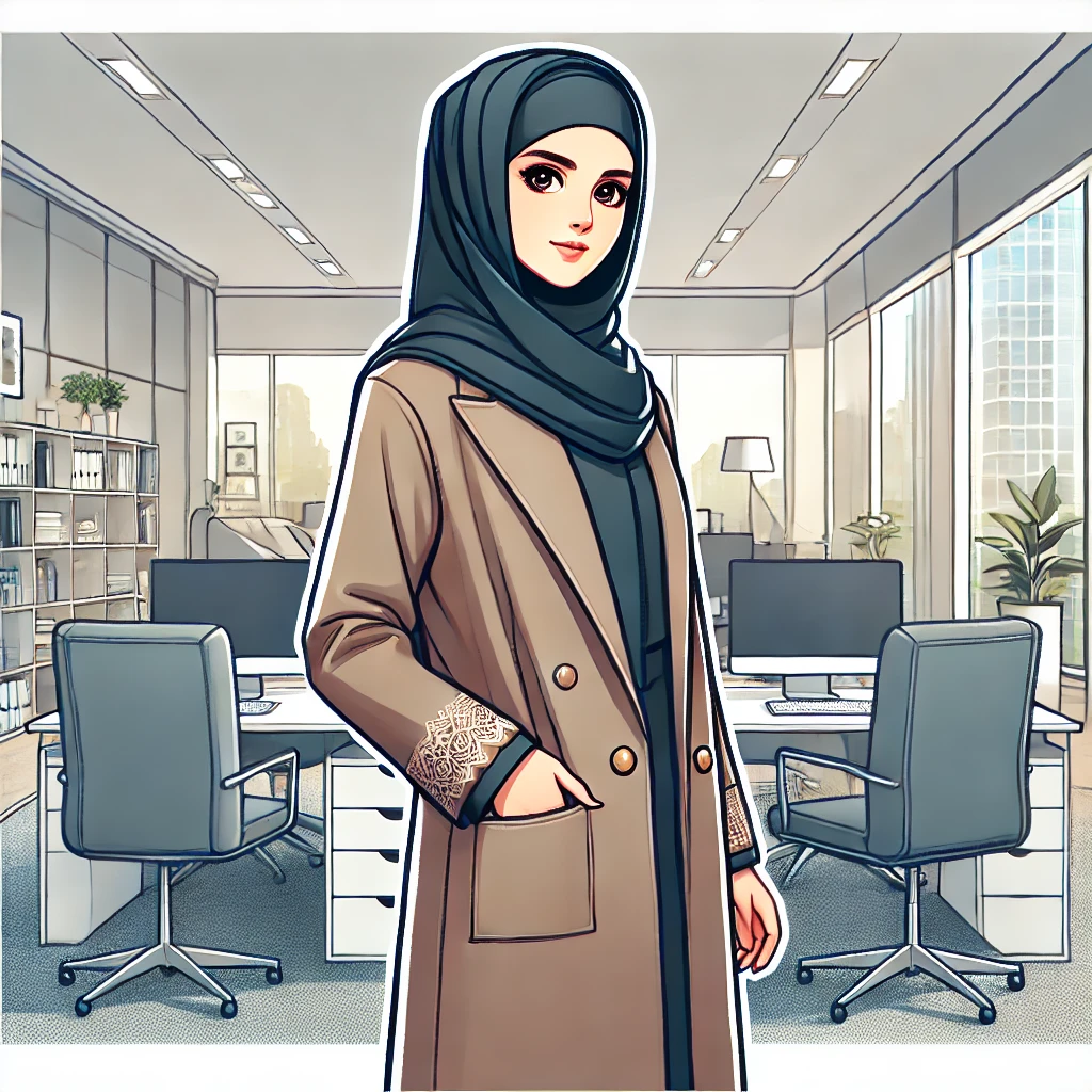 مانتو اداری مناسب