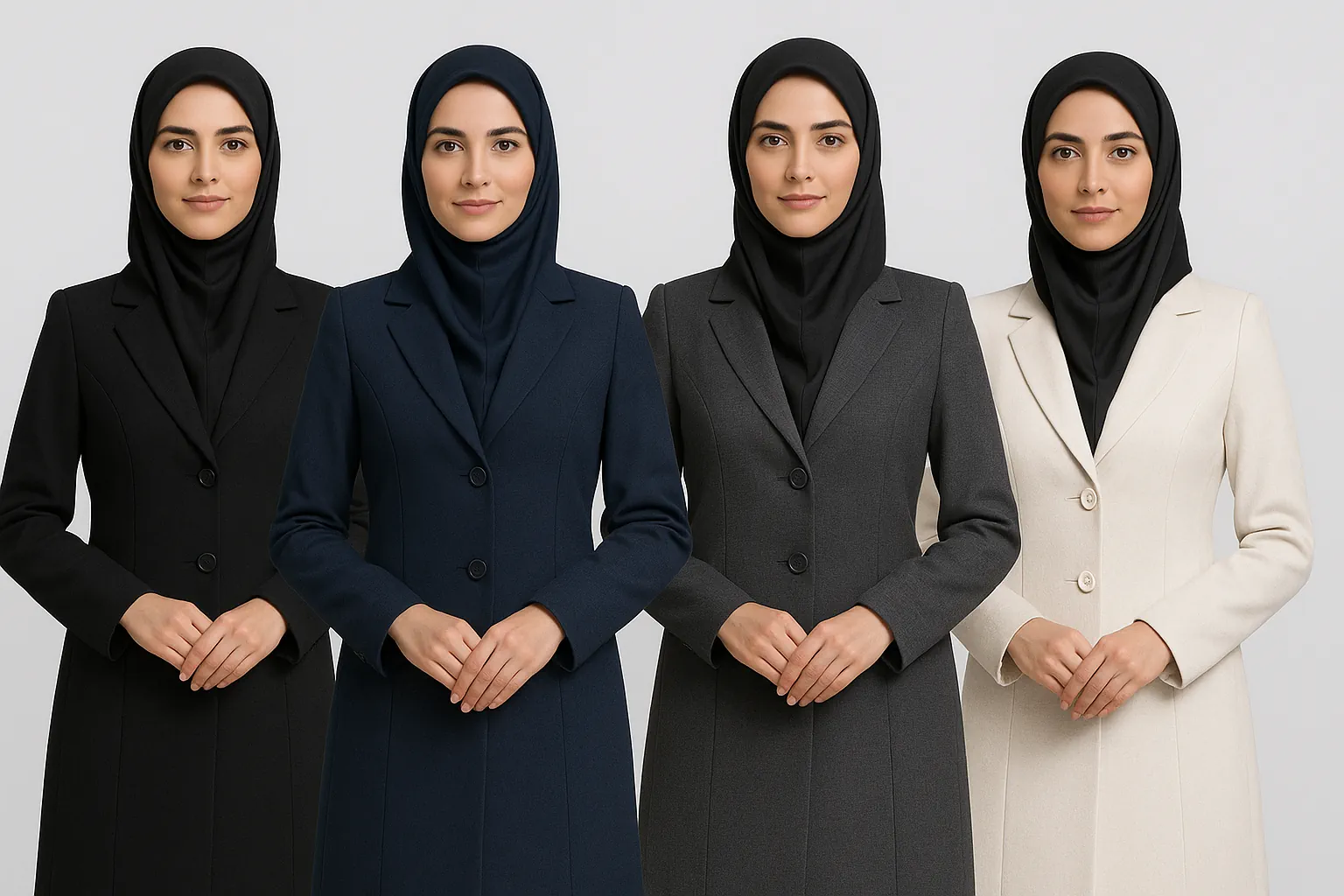 رنگ مانتو اداری