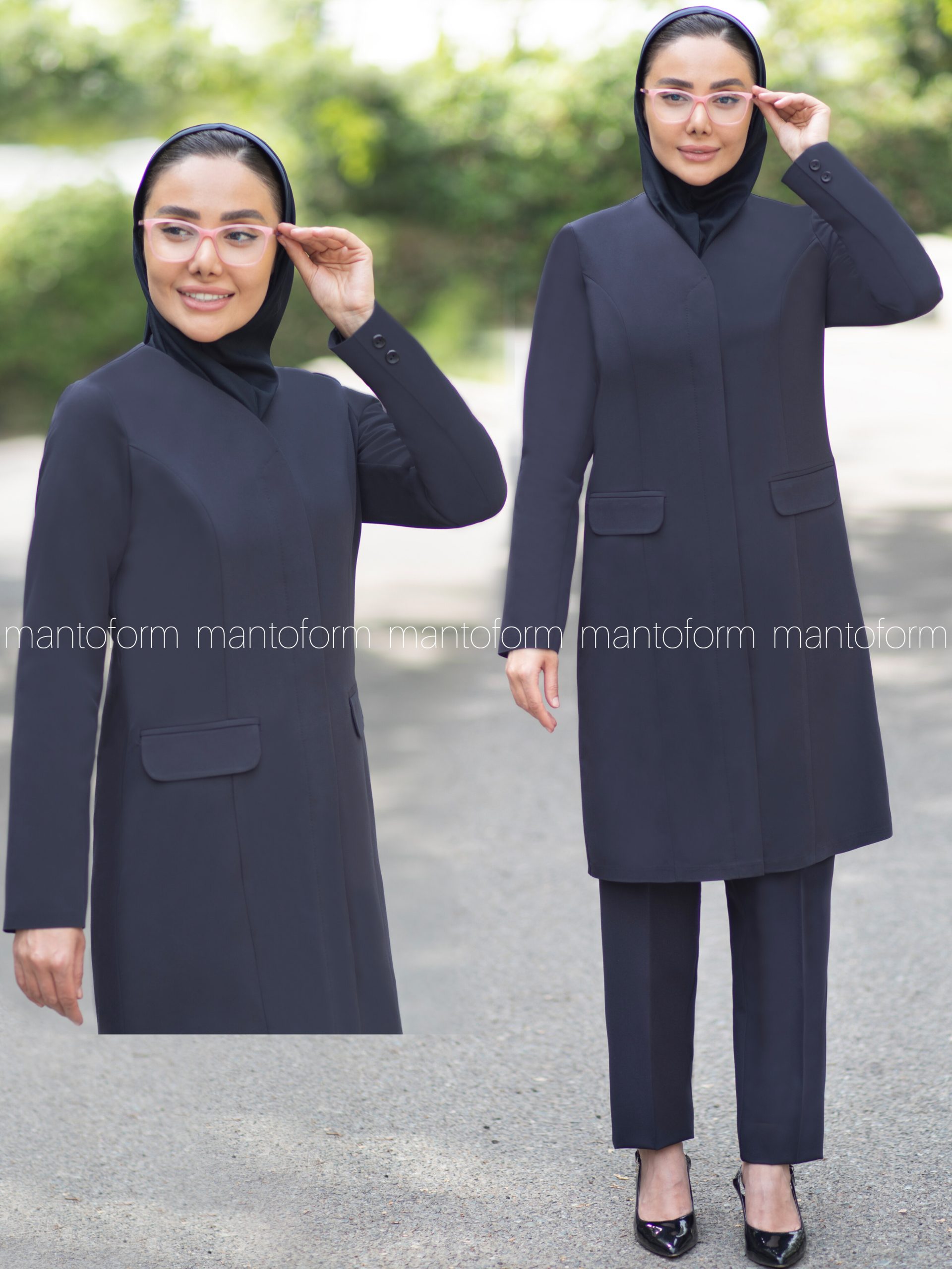مانتوشلوار دکمه مخفی کد ۷۰۸ Image 3
